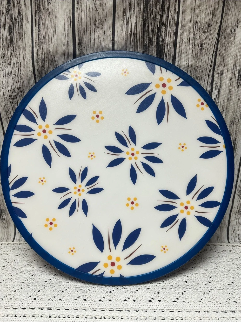 Temptations Old World Blue Lazy Susan